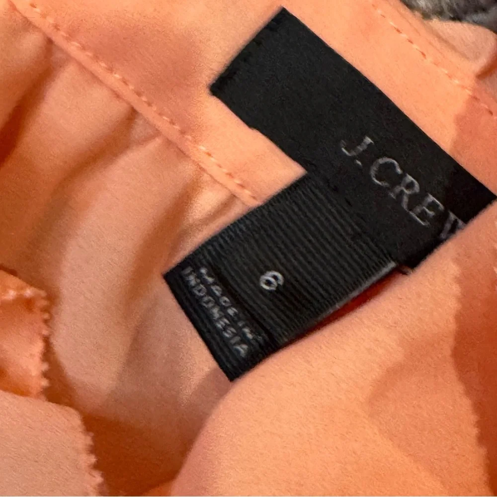 J. Crew Peach Ruffle-Back Camisole
